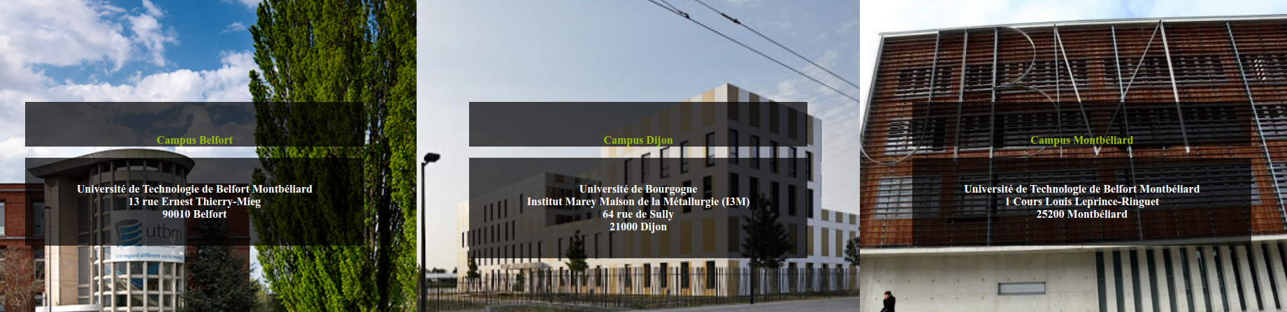 Address on front page